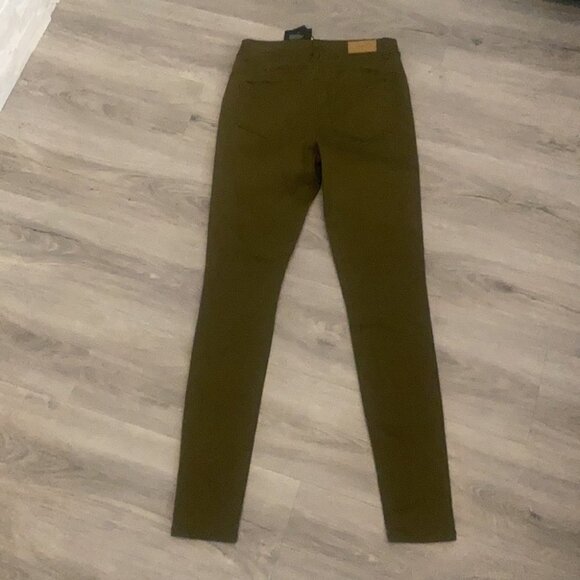 🏴 Vero Moda High waisted green skinny pants / jean size small - Picture 3 of 14
